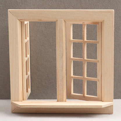 Wooden Grid Window